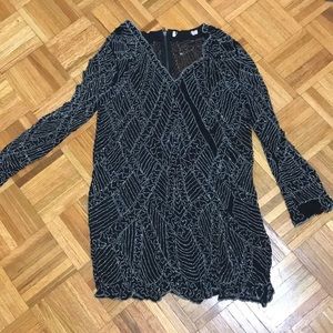 Kate Moss for Topshop beaded cocktail dress 8